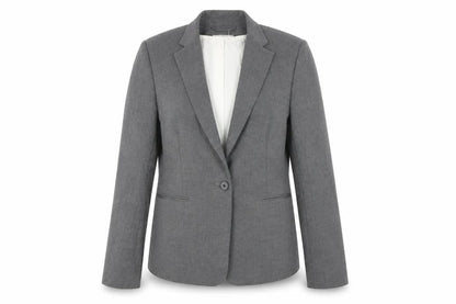 H&M Womens Grey Jacket Blazer Size 12 Button