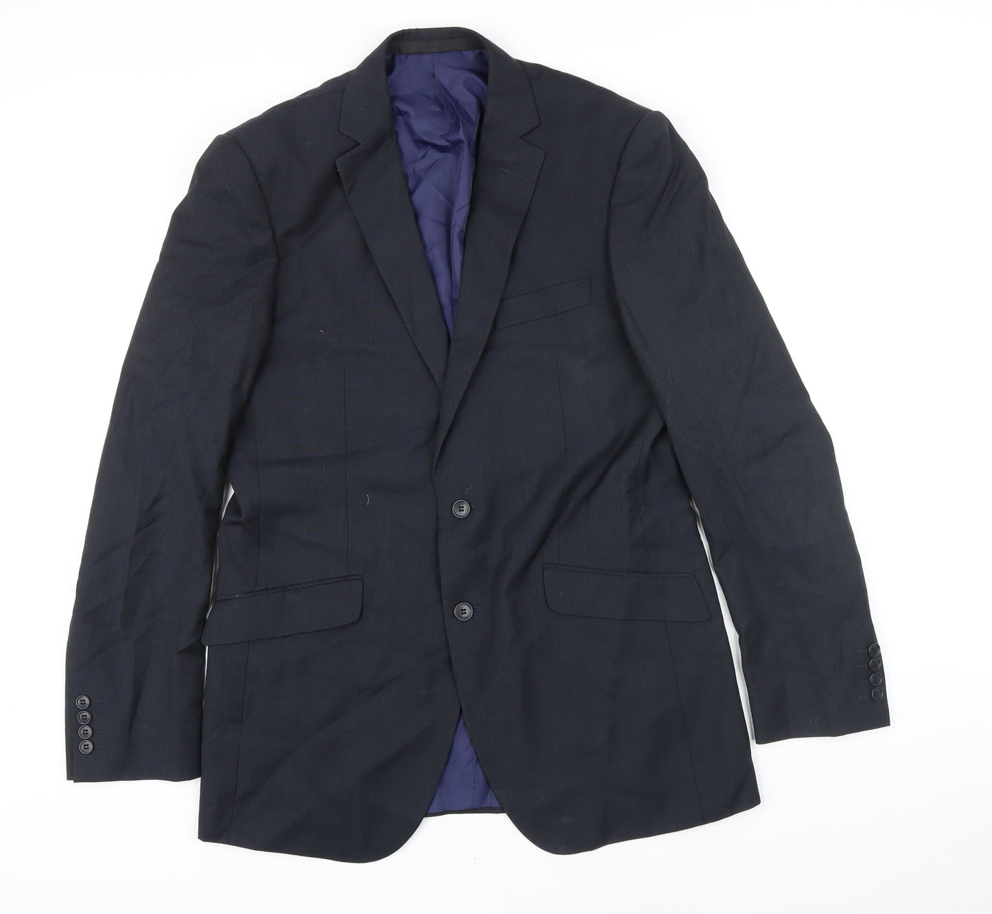 Mens UK Size 40 M&S Big & Tall Black Suit Jacket
