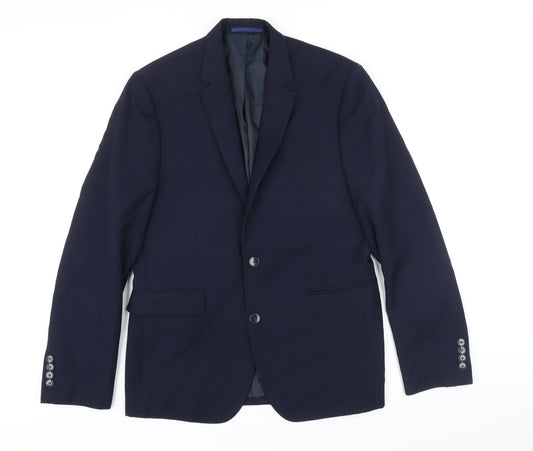 Mens UK Size 40 Burton Regular Blue Suit Jacket