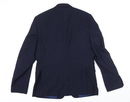 Mens UK Size 40 Burton Regular Blue Suit Jacket