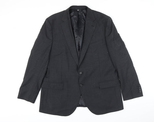 Mens UK Size 44 M&S Regular Grey Suit Jacket