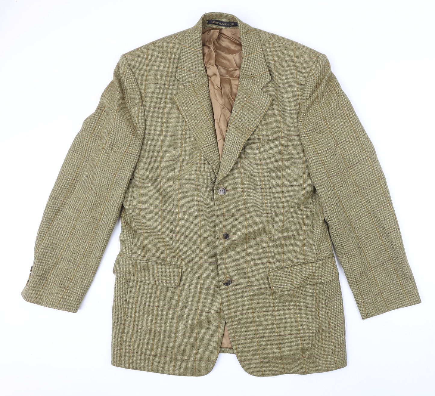 Mens UK Size 40 M&S Regular Brown Suit Jacket