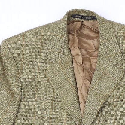 Mens UK Size 40 M&S Regular Brown Suit Jacket