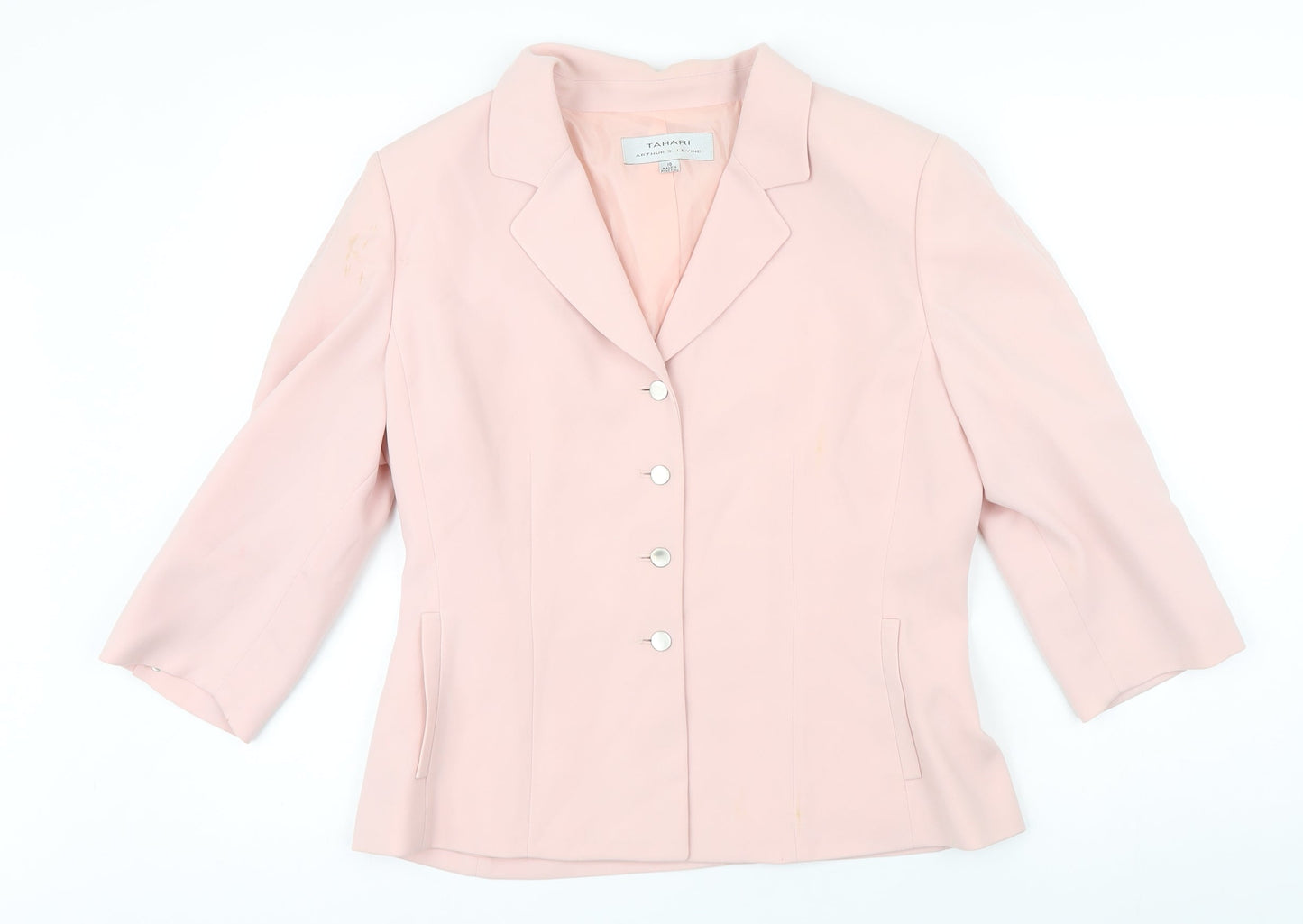 Womens UK Size 10 Tahari Pink Jacket