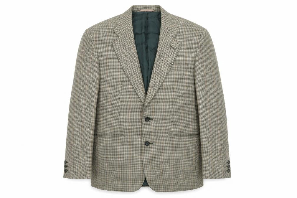 Mens UK Size 38 Pinstripe Regular Brown Suit Jacket