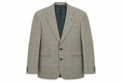 Mens UK Size 38 Pinstripe Regular Brown Suit Jacket