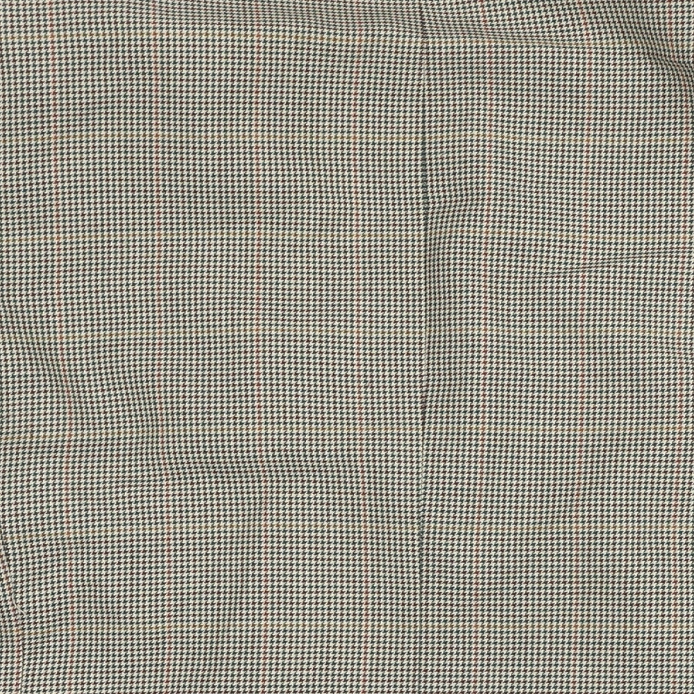 Mens UK Size 38 Pinstripe Regular Brown Suit Jacket