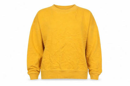 Next Womens Yellow Cotton Pullover Sweatshirt Size 12 Pullover