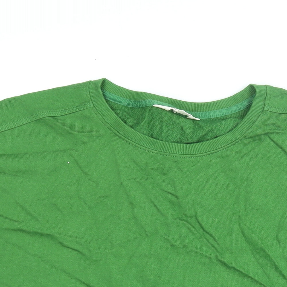 Womens UK Size S Per Una Green Basic T-Shirt
