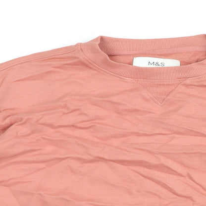Womens UK Size S Marks and Spencer Pink Pullover Sweatshirt