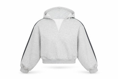 PRETTYLITTLETHING Womens Grey Cotton Pullover Hoodie Size S Pullover