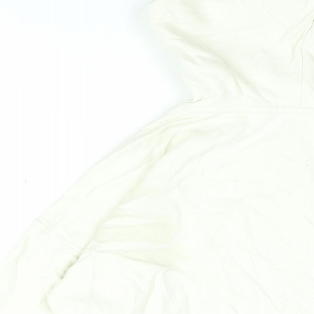 Goodmove Womens Beige Cotton Pullover Hoodie Size 6 Zip