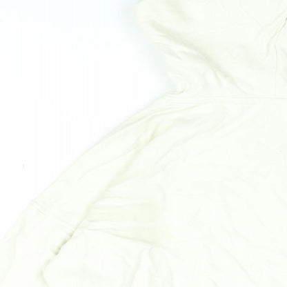 Goodmove Womens Beige Cotton Pullover Hoodie Size 6 Zip