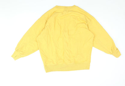 Womens UK Size M NEXT Yellow Pullover Sweatshirt