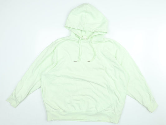 Mens UK Size S H&M Green Pullover Hoodie