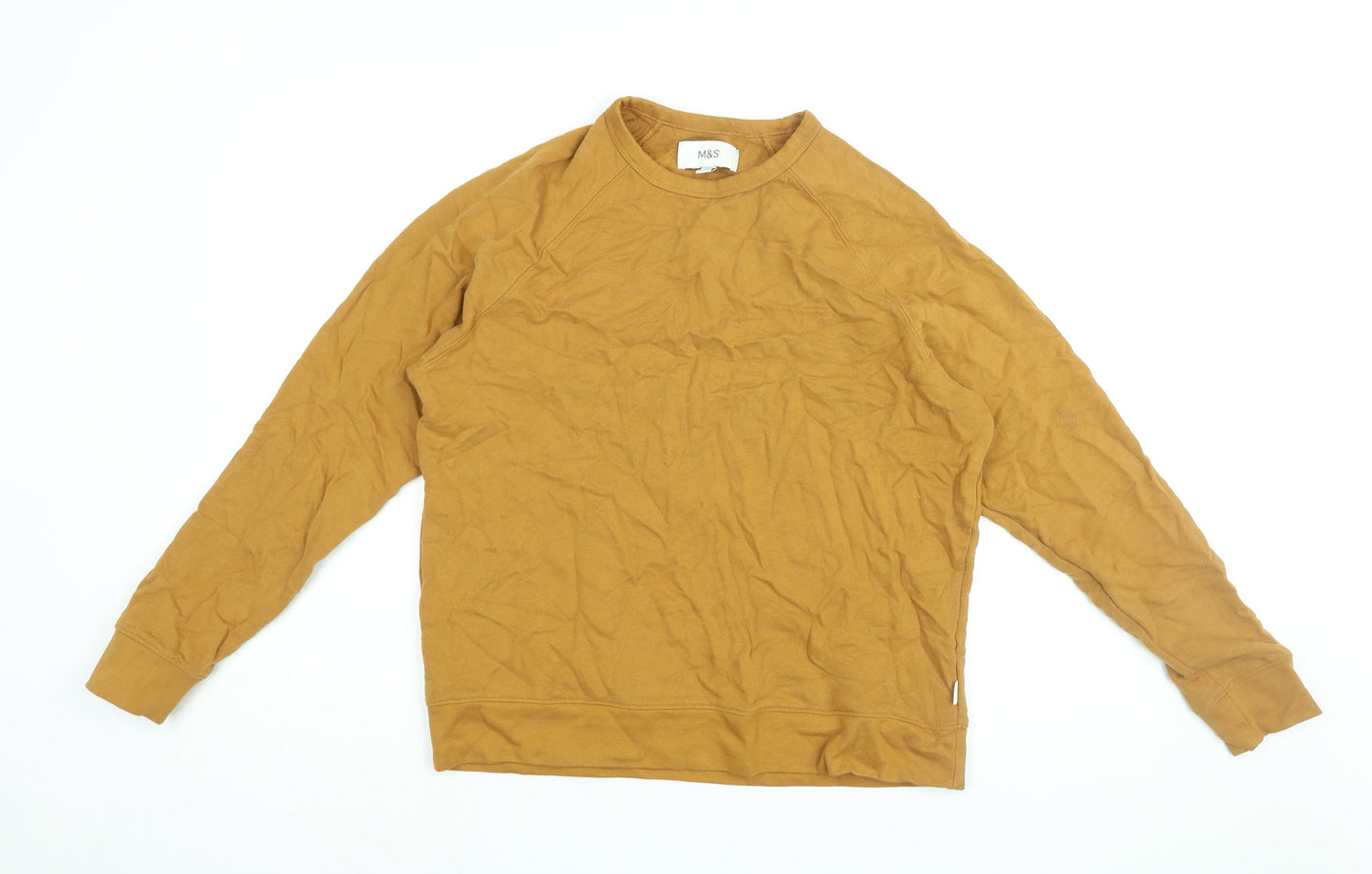 Womens UK Size M Marks and Spencer Yellow Pullover Sweatshirt