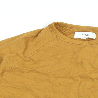 Womens UK Size M Marks and Spencer Yellow Pullover Sweatshirt