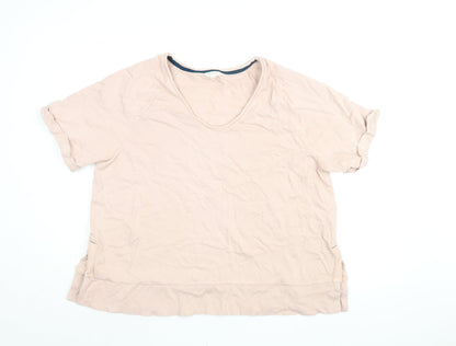 Womens UK Size L Per Una Pink Basic T-Shirt