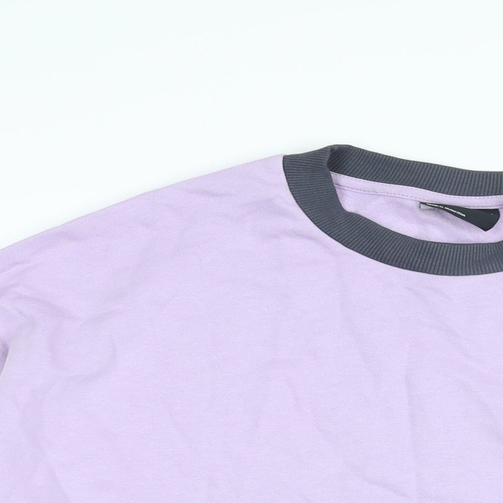 Womens UK Size S ASOS Purple Pullover Sweatshirt