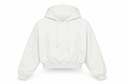 New Look Womens White Cotton Pullover Hoodie Size 10 Pullover