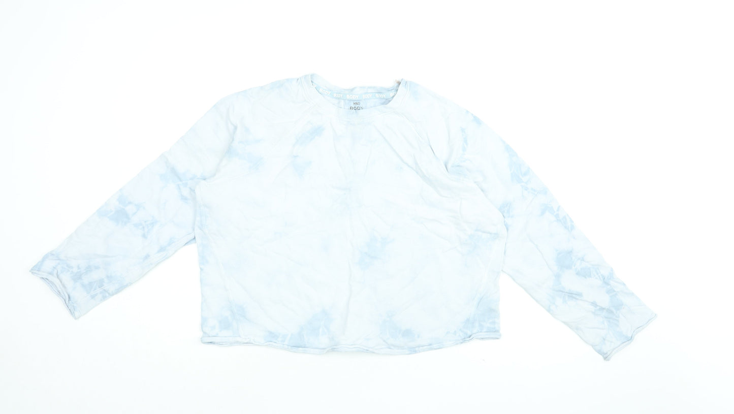 Womens UK Size 14 Marks and Spencer Blue Pullover Sweatshirt