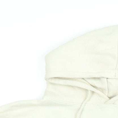 PRETTYLITTLETHING Womens Beige Cotton Pullover Hoodie Size S Pullover