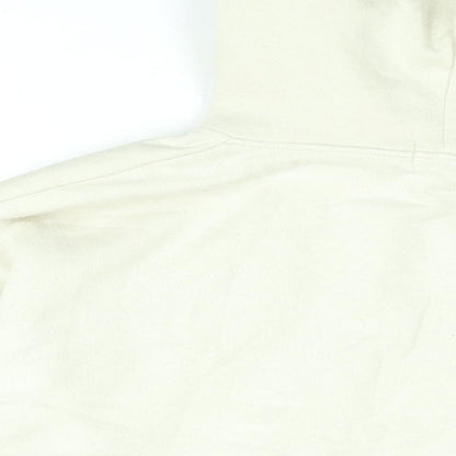 PRETTYLITTLETHING Womens Beige Cotton Pullover Hoodie Size S Pullover