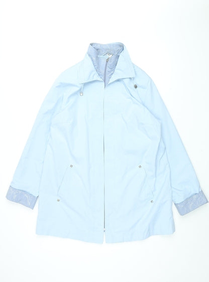Womens UK Size 16 Klass Blue Overcoat