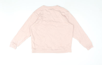 Womens UK Size M Marks and Spencer Pink Pullover Sweatshirt