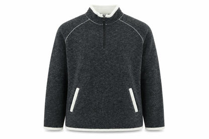 Next Womens Grey Acrylic Pullover Sweatshirt Size 12 Zip