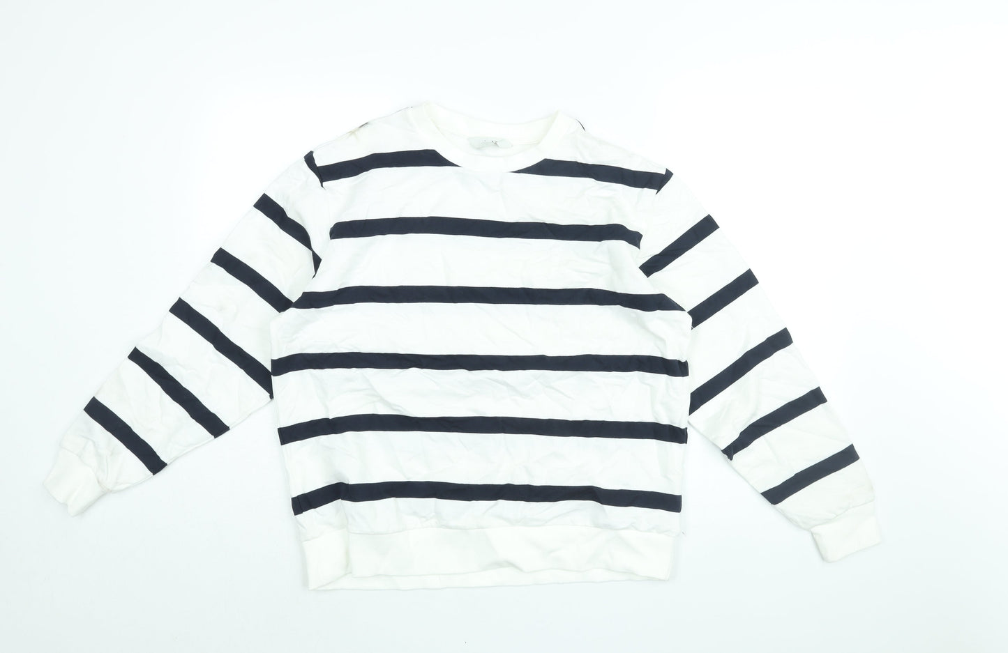 Womens UK Size M Marks and Spencer White Pullover Sweatshirt