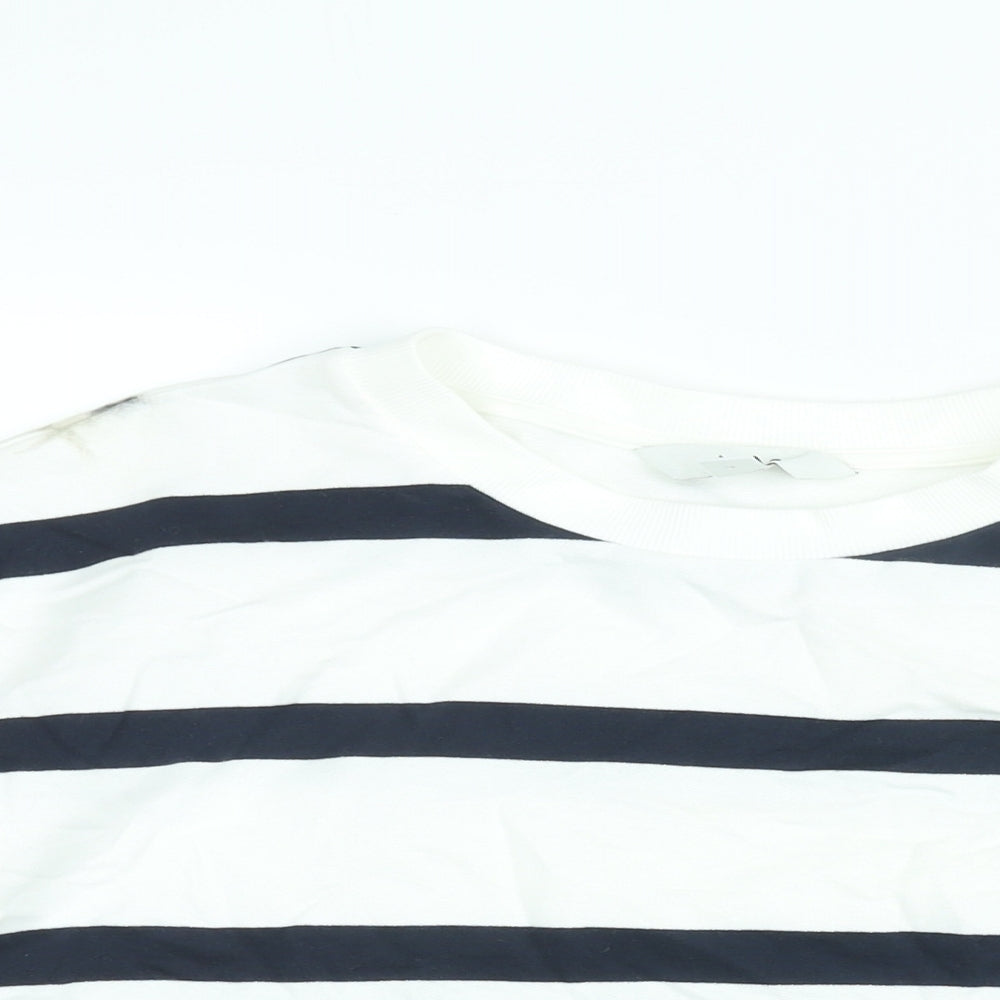Womens UK Size M Marks and Spencer White Pullover Sweatshirt