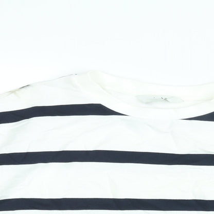 Womens UK Size M Marks and Spencer White Pullover Sweatshirt