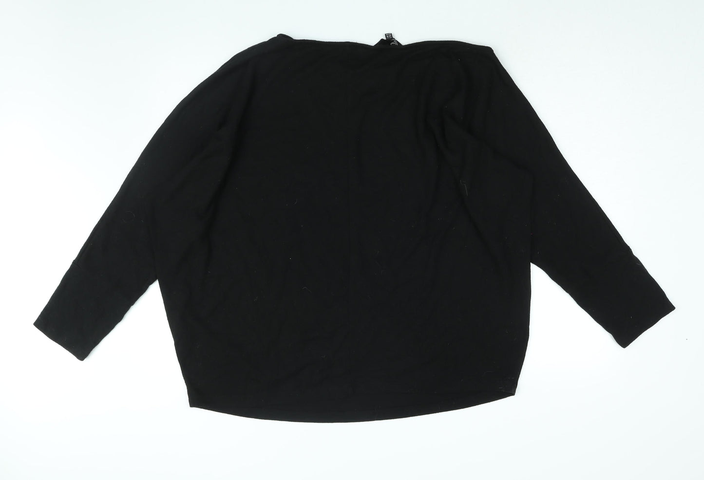 Womens UK Size 22 Friends Like These Black Basic T-Shirt