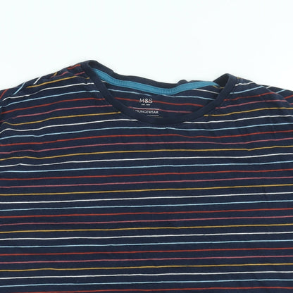 Womens UK Size L Marks and Spencer Blue Basic T-Shirt