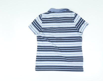Womens UK Size 10 Bm Casual Blue Basic T-Shirt