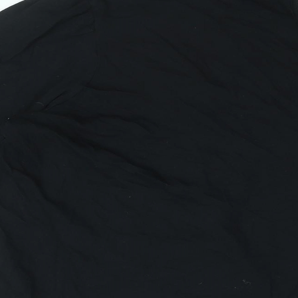 Womens UK Size 14 Marks and Spencer Black Basic T-Shirt