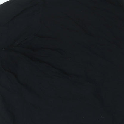 Womens UK Size 14 Marks and Spencer Black Basic T-Shirt