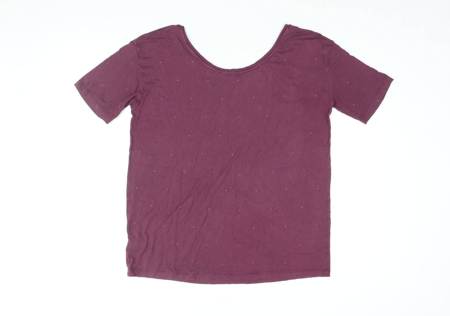 Womens UK Size 10 NEXT Purple Basic T-Shirt