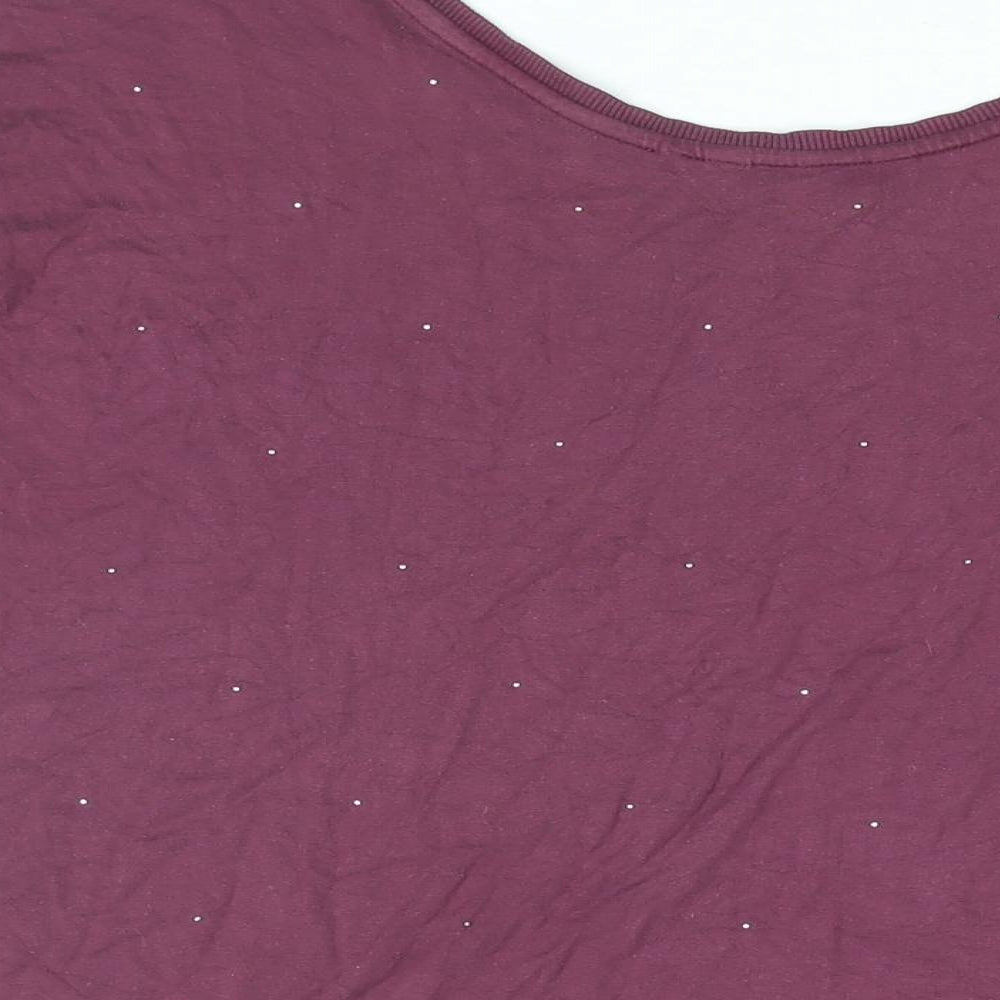 Womens UK Size 10 NEXT Purple Basic T-Shirt