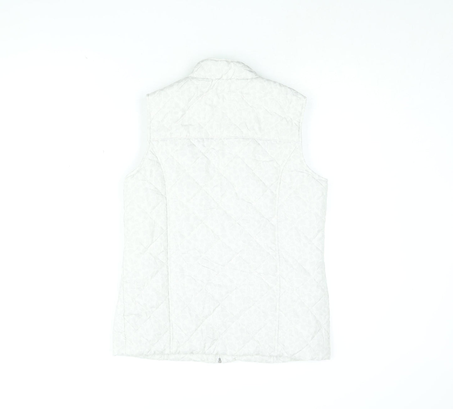 Womens UK Size 10 BM Collection White Gilet