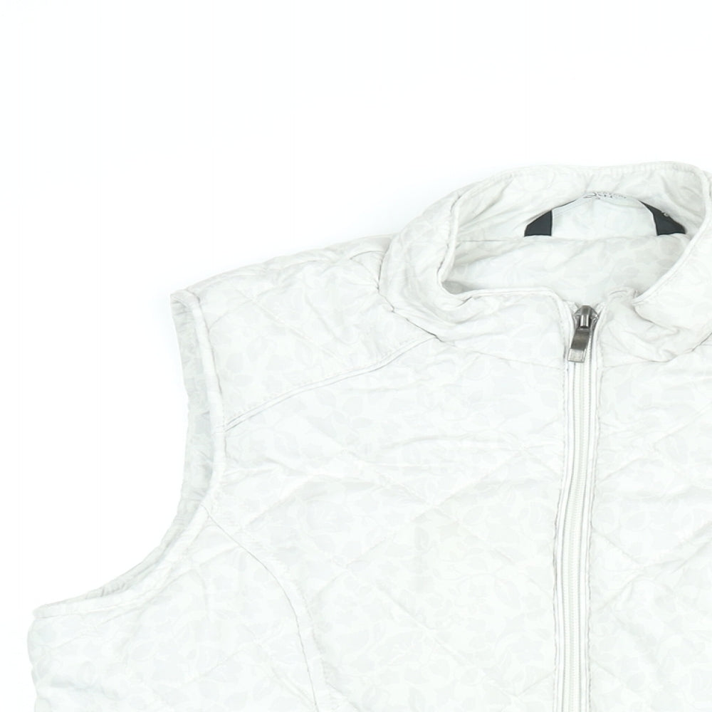 Womens UK Size 10 BM Collection White Gilet
