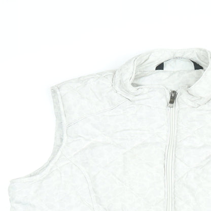 Womens UK Size 10 BM Collection White Gilet
