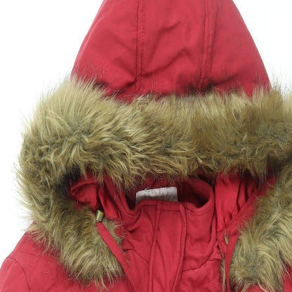 Womens UK Size 18 BHS Red Overcoat