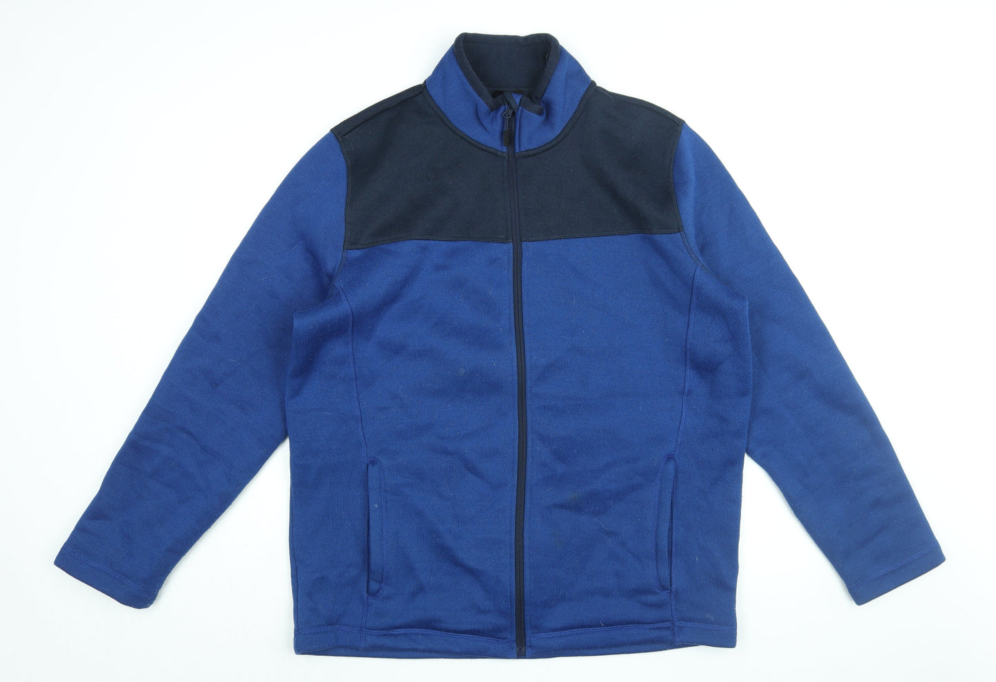 Mens UK Size XL Livergy Blue Full Zip Sweatshirt