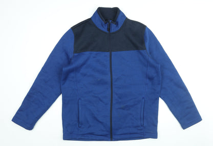 Mens UK Size XL Livergy Blue Full Zip Sweatshirt
