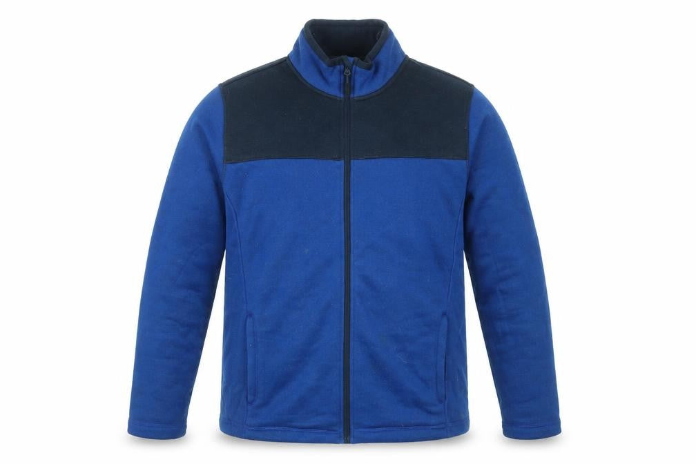Mens UK Size XL Livergy Blue Full Zip Sweatshirt