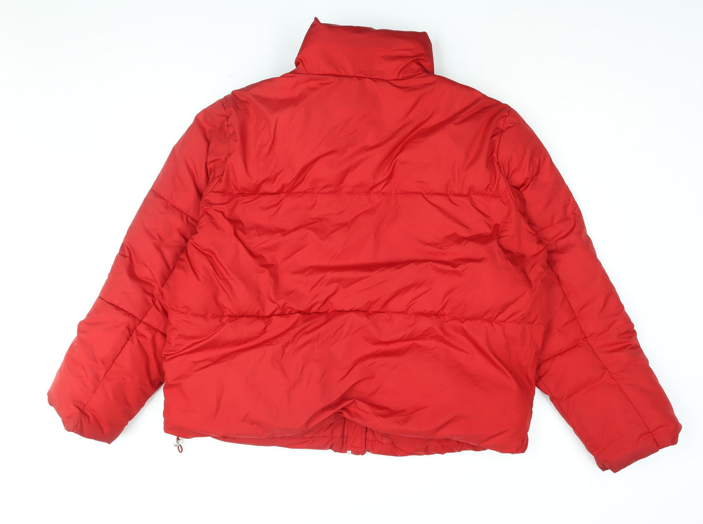 Womens UK Size L New Look Red Puffer Jacket
