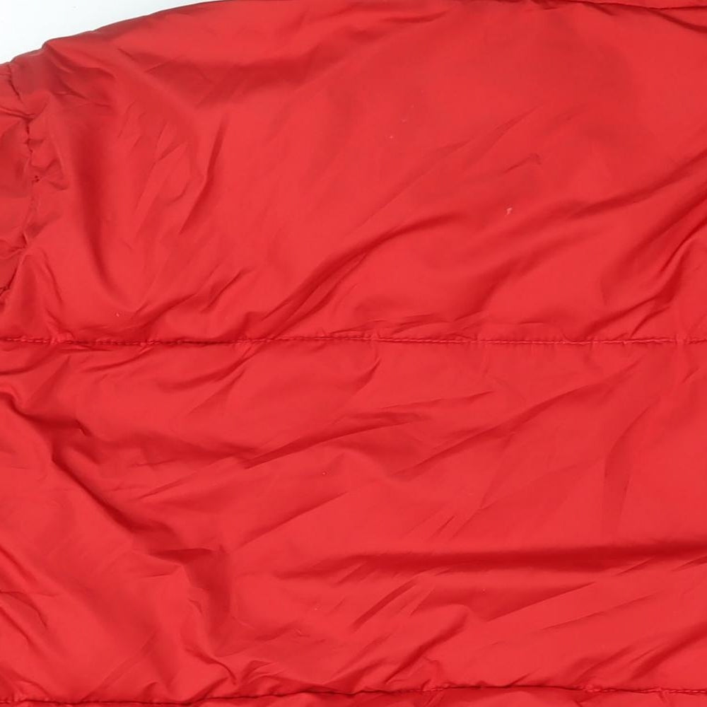 Womens UK Size L New Look Red Puffer Jacket