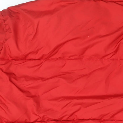 Womens UK Size L New Look Red Puffer Jacket
